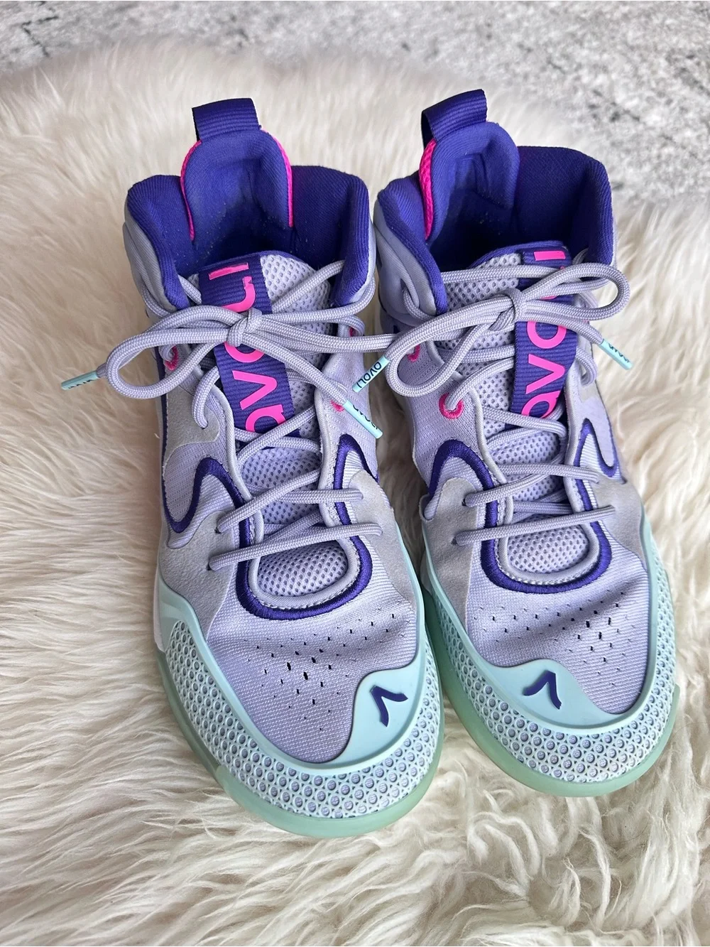 Avoli Mid Peri Teal Volleyball Shoes Size W8.5
